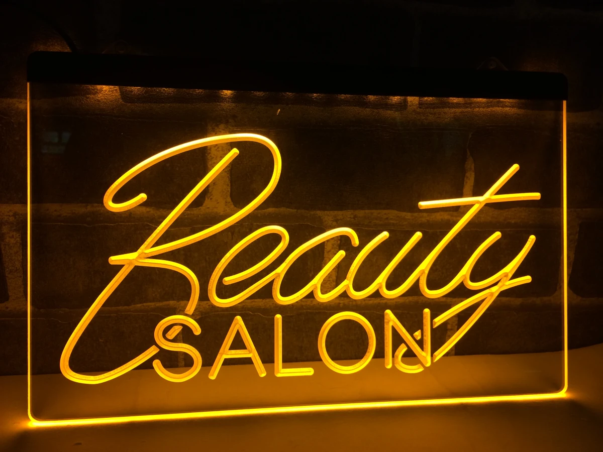 Nails & Spa Beauty Salon Saloon LED Neon Light Sign home decor crafts
