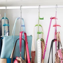 Wardrobe bag storage rack bags rack kitchen cabinet multi-layer hanging bag rotating 4-layer bossing hangers
