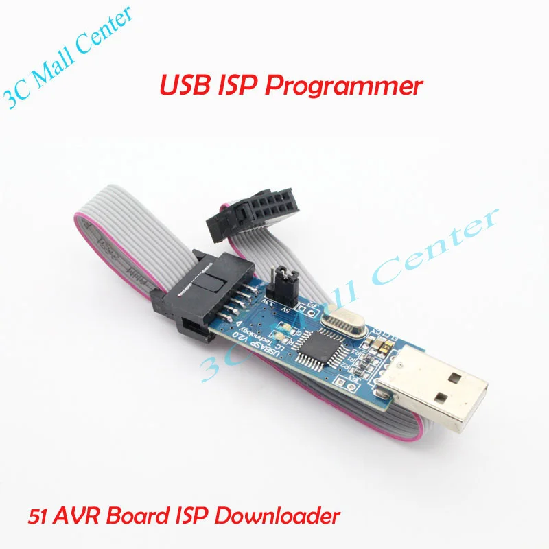 1LOT New USBASP USBISP AVR Programmer USB ISP ASP ATMEGA8 ATMEGA128 Support Win7 64K |
