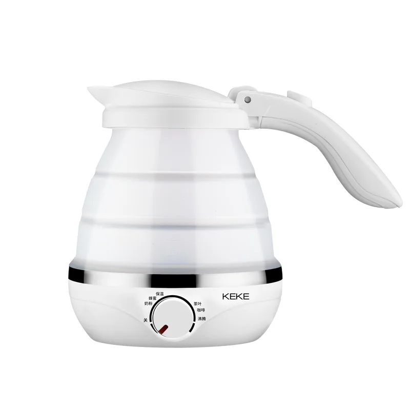 110V 240V Travel Portable Folding Electric Kettle Stainless Steel