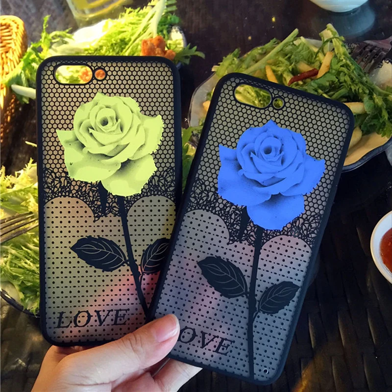 Fexcel Luxury Soft TPU Phone Case For iPhone 5 5s SE X Case Fashion Rose Silicone Cover For Coque iPhone 5 5s SE 6 7 8 6S Plus (6)
