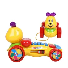 baby Toy Phones cartoon carpenterworm telephone car music and light good gift for kids early education