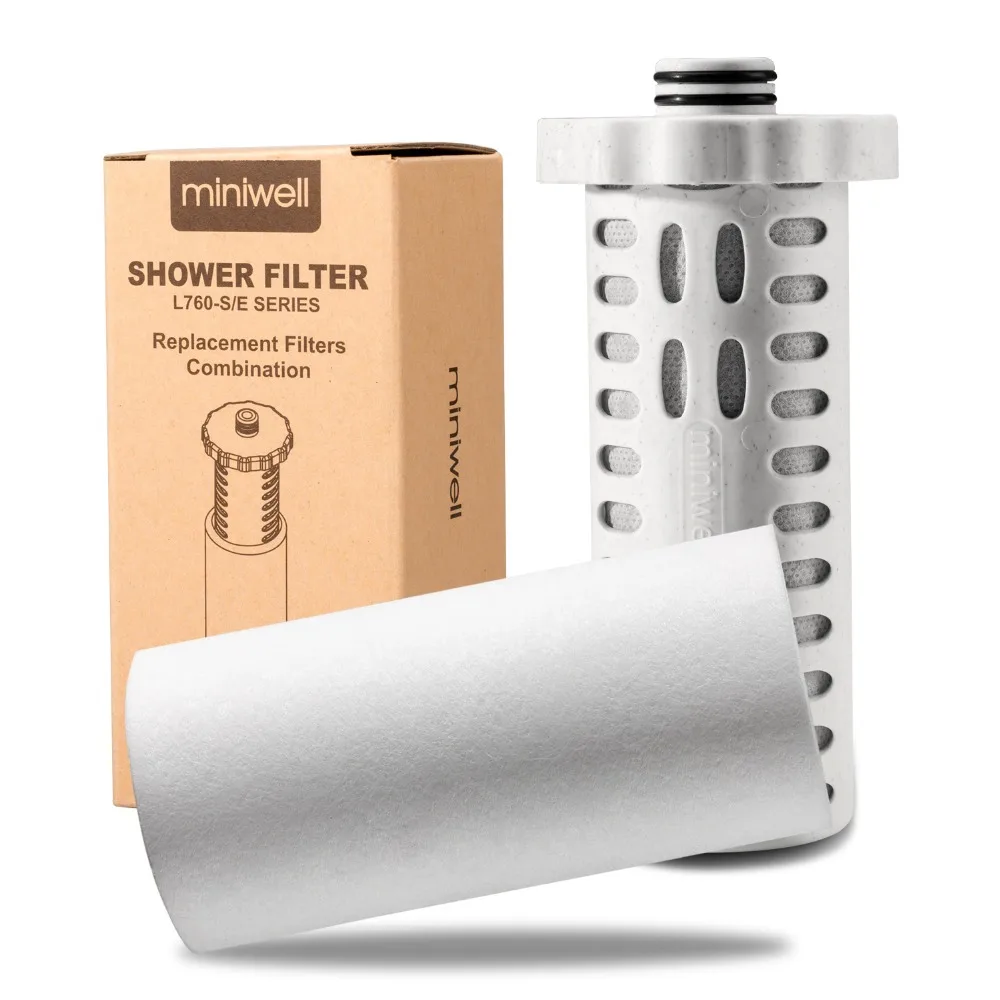 

Replacement Filter Cartridge Combination 2 PC in 1 Pack for Shower Water Filter L760 Series - Removing Chlorine
