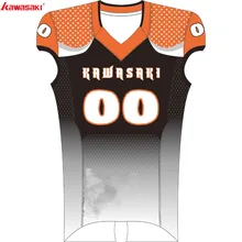 Бренд Kawasaki сублимированный американский футбольный Топ Джерси для мужчин на заказ США коллаж футбольная одежда команды рубашка Джерси и брюки 001