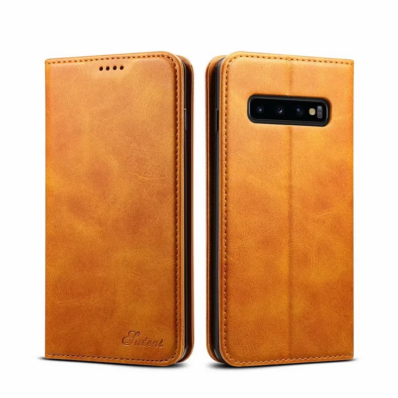 Винтаж из искусственной кожи с откидной крышкой для samsung Galaxy S10 плюс S10 S10E S9 Plus Note 9 чехол бумажник класса люкс для карт магнитный штатив книга