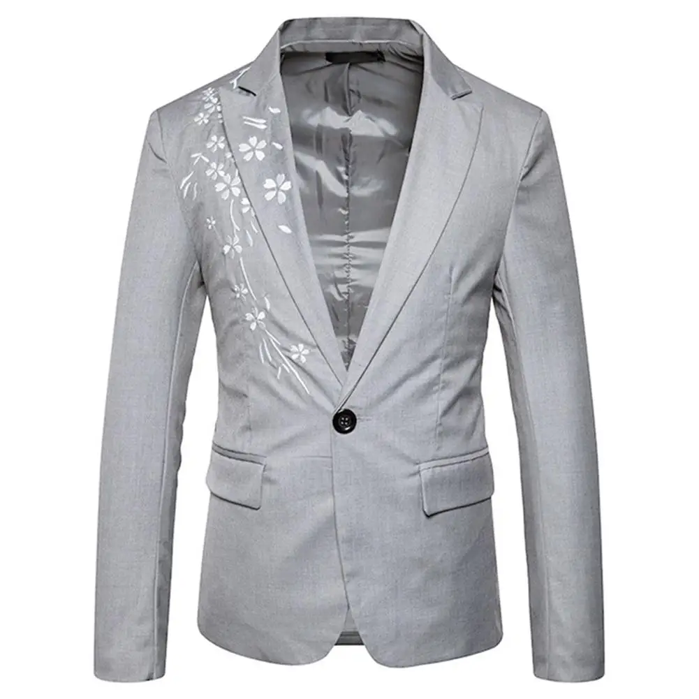 Embroidery Suit Coat Men's formal Suit Jackets Tops Men's Coats Tops ...