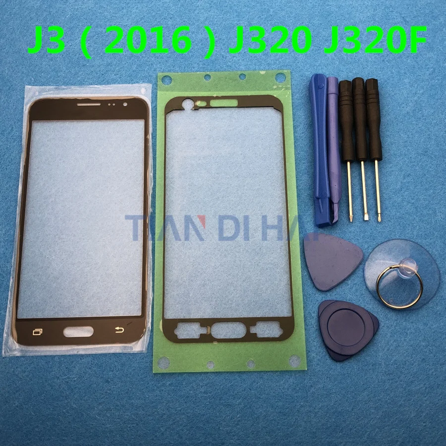 Сменное внешнее стекло для samsung galaxy J3 2016 J320 J320F J320A J320M ЖК сенсорный экран переднее