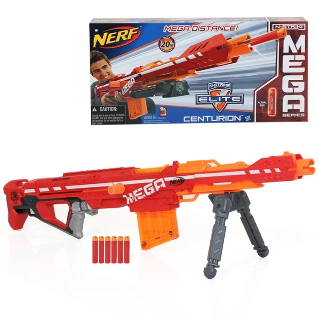 Licensed Nerf N-strike Elite Mega Centurion Blaster Toy Gun With 5 Mega Darts Refill Darts Nerf Bullets - Toy - AliExpress