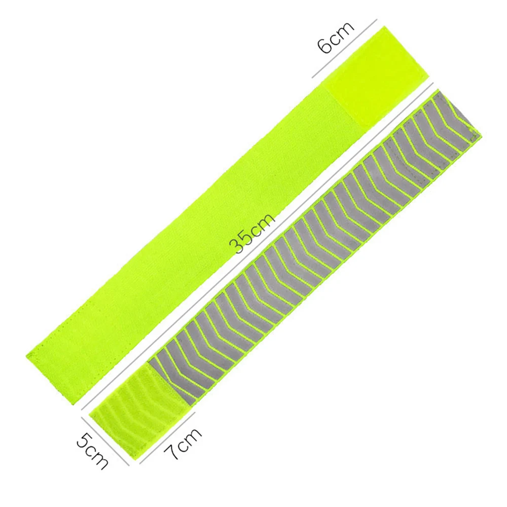 Велоспорт полосы крепления светоотражающей полоски ночного для верховой езды Предупреждение велосипед защитная лента браслет Спорт на открытом воздухе ремня через одно плечо