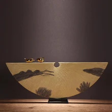 Китайский роскошный золотой дзен украшения Статуя домашнего интерьера украшения для отеля KTV гостиная стол птица Статуэтка для декора