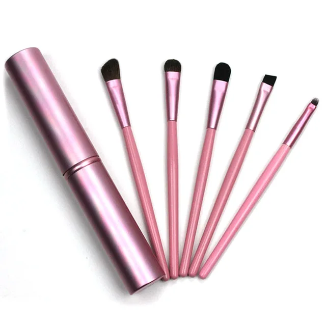 

5PCS/Set Makeup Brushes with Wood Handle Holder Foundation Highlight Blush Powder Make up Brushes