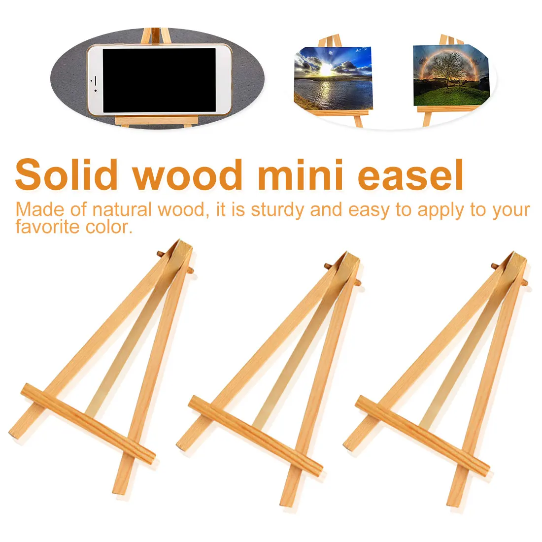 Wooden Easel Wedding Table Card Stand Craft Painting Easel Party Art Deco Painting Display Holder Mini Artist