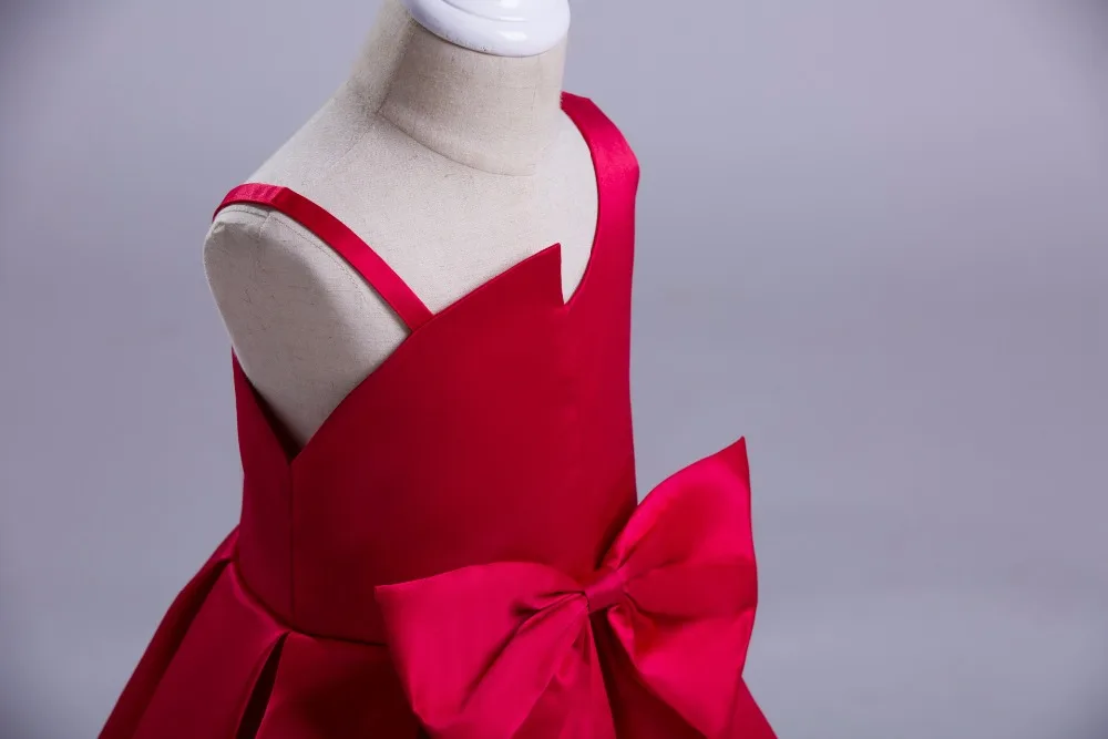 bow ball gown flowers kids princess dress girls summer fall red blue off shoulder little baby girl party dress wedding clothes  4 5 6 7 8 9 10 11 12 13 14  years old little big teenage girls  princess dress baby toddler girls party dresses ( (7)