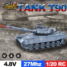 E T 1/20 RC Tank 9CH 27Mhz Infrared RC Battle T90 Tank Cannon & Emmagee Remote Control Tank Remote Toys for Boys Chassis Tank E T 1/20 RC Tank 9CH 27Mhz Infrared RC Battle T90 Tank Cannon & Emmagee Remote Control Tank Remote Toys for Boys Chassis Tank