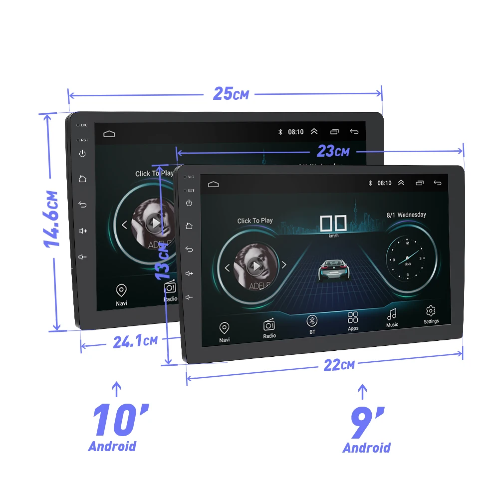9'' 10'' Android Car Radio 2.5D GPS Navigation Autoradio Multimedia DVD Player Bluetooth WIFI Mirror Link 2 Din Car Audio Stereo 9'' 10'' Android Car Radio 2.5D GPS Navigation Autoradio Multimedia DVD Player Bluetooth WIFI Mirror Link 2 Din Car Audio Stereo