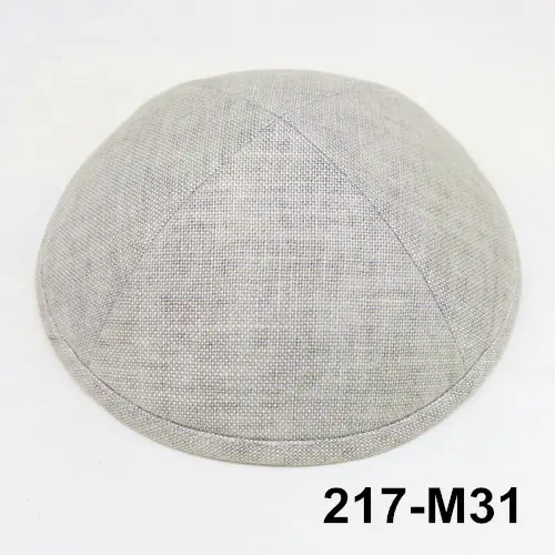 Полиэфирная рами kippah 19 см kipa Kippot еврейская шляпа Skullies Beanies Yarmullka Skull cap - Цвет: 217M31