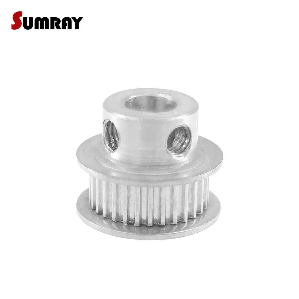 2PCS MXL 32T Tooth Belt Pulley 5/6/6.35/7/8/10/12mm Inner Bore Motor