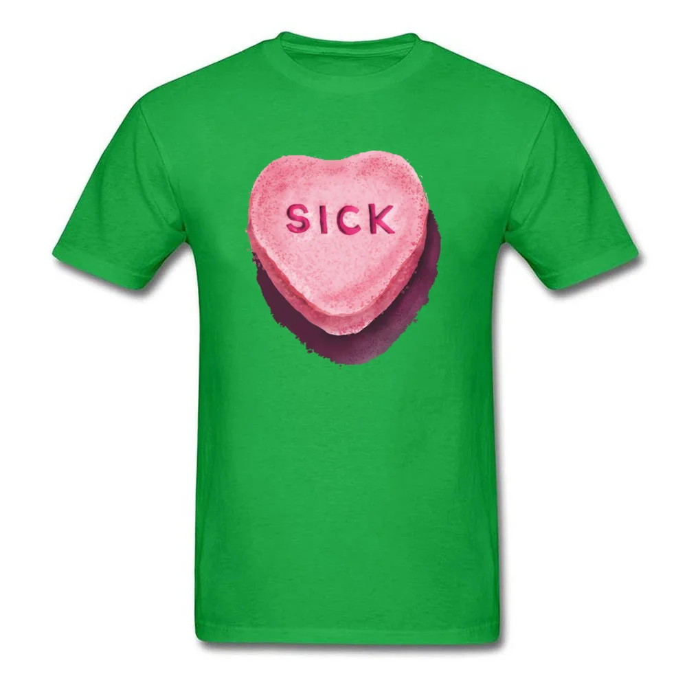 T Shirt Group Lovers Day 2018 New Normal Short Sleeve 100% Cotton Round Collar Man T-Shirt Normal T Shirts Drop Shipping Heartsick Heart Sick Valentine by dotsofpaint green