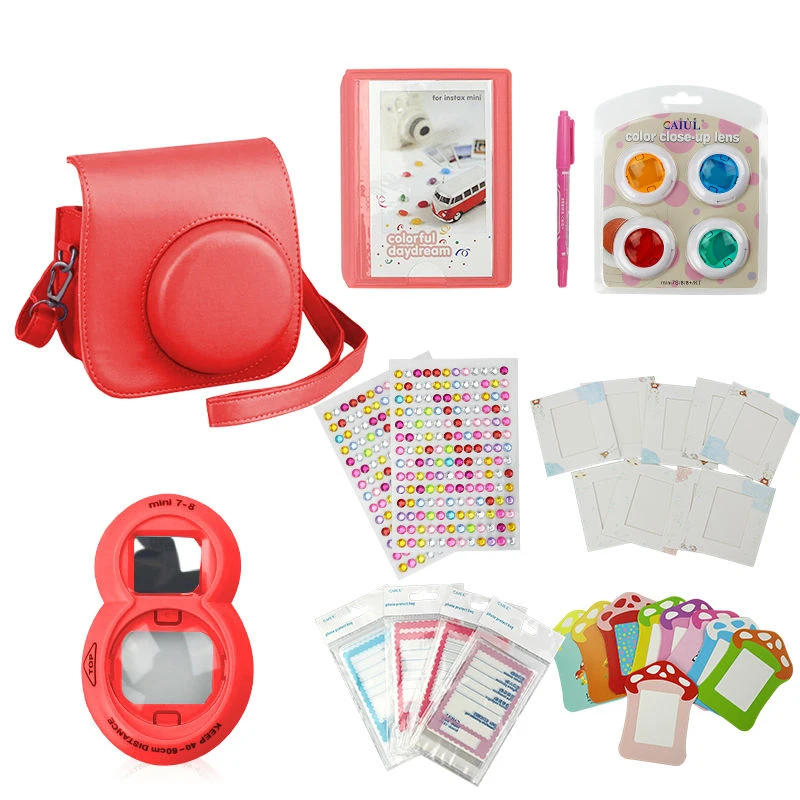 for Fuji Instax Mini 8 Camera Bag nd Filter fujifilm Polaroid Instant camera mini8 7s 25 50s camara polaroid Camera Accessories camera : image for Fuji Instax Mini 8 Camera Bag nd Filter fujifilm Polaroid Instant camera mini8 7s 25 50s camara polaroid Camera Accessories camera