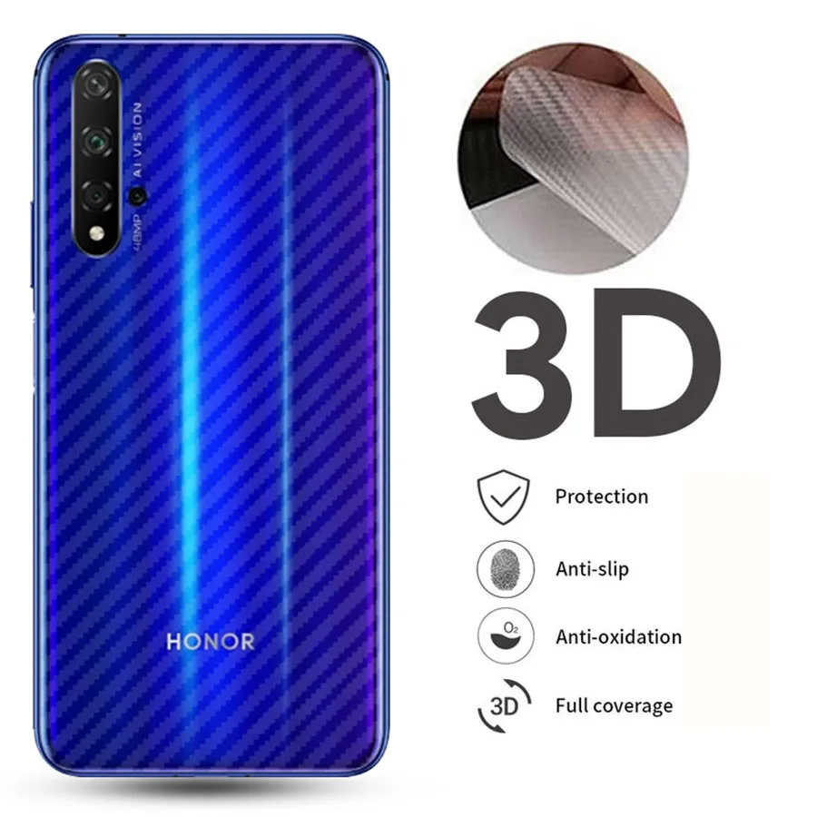 

10Pcs 3D Back Cover Protective Guard Film For Huawei P30 Mate 20 Honor 20 Nova 5 Pro P Smart 2019 Carbon Fiber Screen Protector