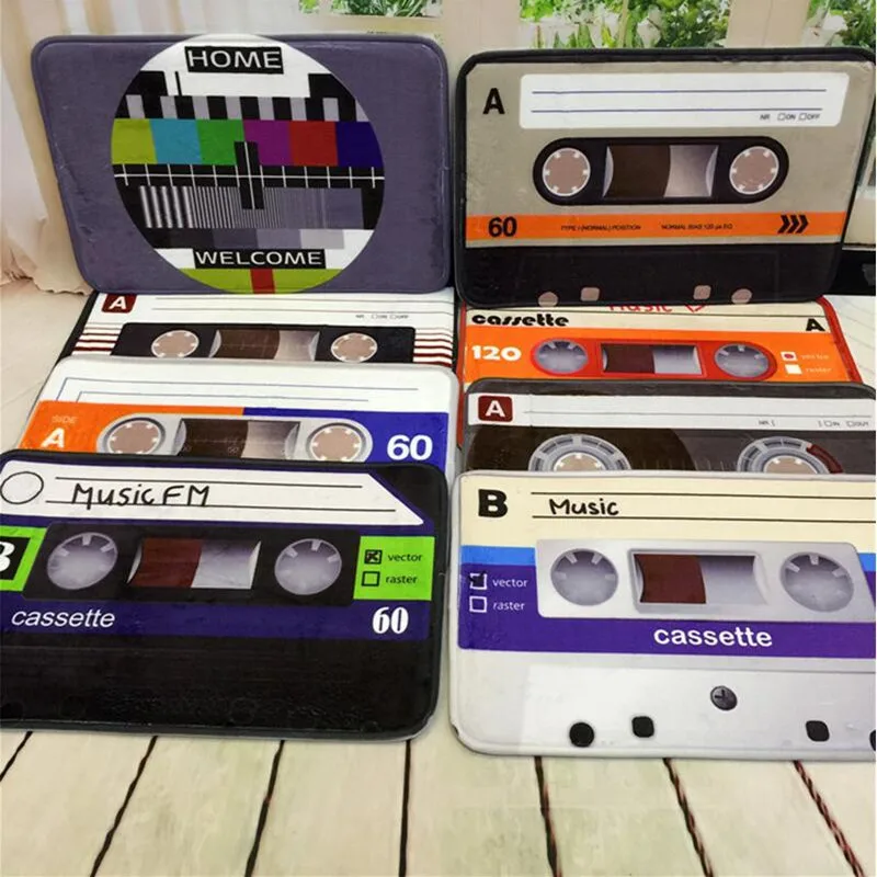 Винтажный Коврик для двери с магнитной лентой, коралловый флис, коврик для пола, Впитывающий Коврик для входной двери, Противоскользящий коврик для кухни, спальни, крыльца