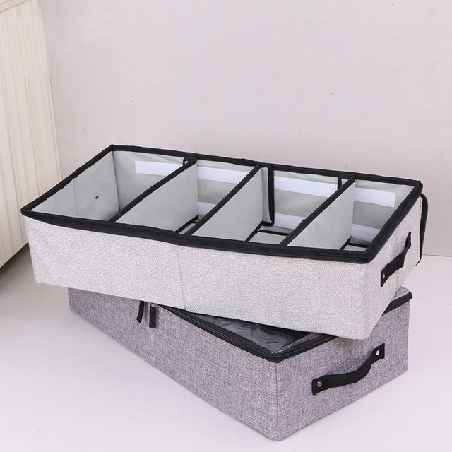 

Foldable Storage Box For Shoes Storage Clothes Organizer Wardrobe Closet Organizer Sock Bra Underwear Cotton Storage Bag