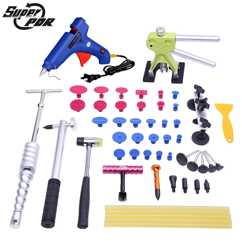 Super PDR Dent removal tools kit glue gun dent puller slide hammer