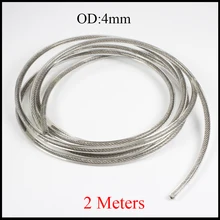 4 мм OD зеленый прозрачный 304 нержавеющая сталь ПВХ покрытием ручной фрезерный шлифовальный станок струна гибкий подъемный проволочный Канат