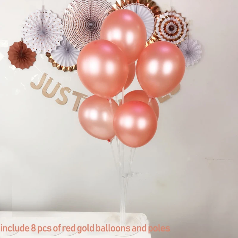  Rose gold Table balloon stand Birthday party Arrange Table float Column Marriage room Decorative it