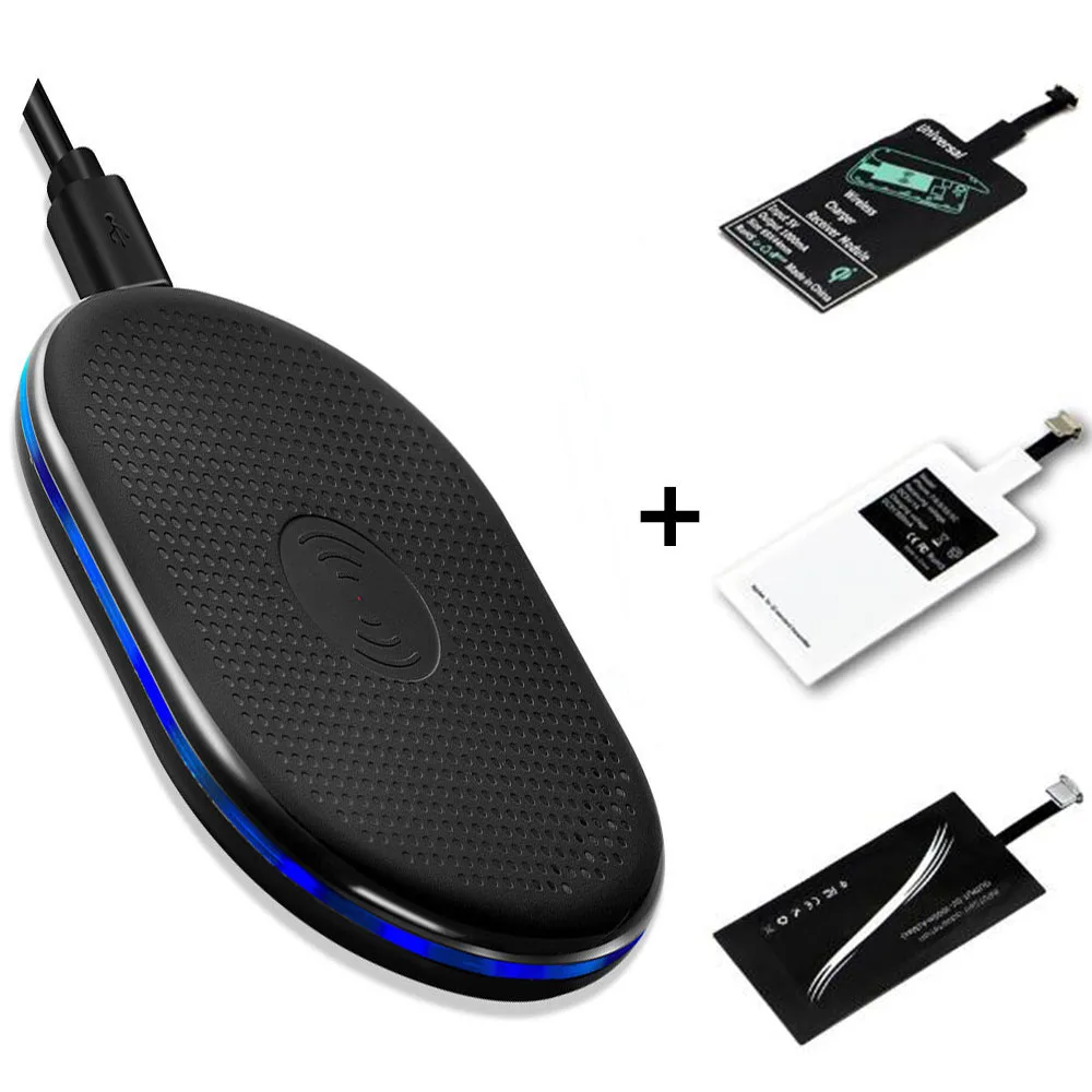 

Qi Wireless Charging Kit Transmitter Chargers Receptor Receiver Pad Coil Type-C Micro kit For iPhone 5 6 7 8 For Samsung S10
