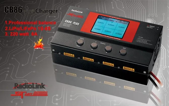

Exclusive Authorization new Balance Charger CB86 Plus for RC Lipo Battery can 8pcs 2-6S Lipo Battery free shipping