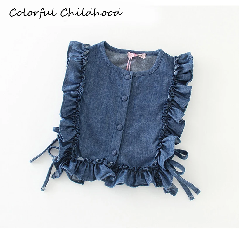 Baby Vest Girl Autumn Children Vests ruffles lace Vest princess Girl Clothes Toddler Baby