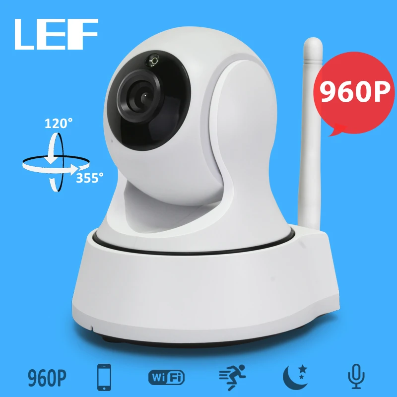 LEF 960P WiFi IP Camera Home Security CCTV with Night Vision Two Way