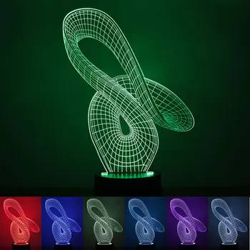 

Creative 3D Night Light 7 Color 1.5W USB Power Supply Small Led Table light, Led Sleep Lights Home decorative Christmas Gift