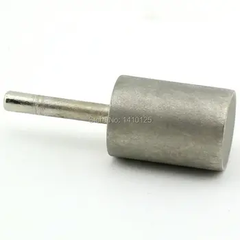 

25mm 1" inch Diamond Coated Cylinder Head Cylindrical Mounted Points Grinding Bit Grit 600 1000 Fine Shank 1/4" for Glass Gems