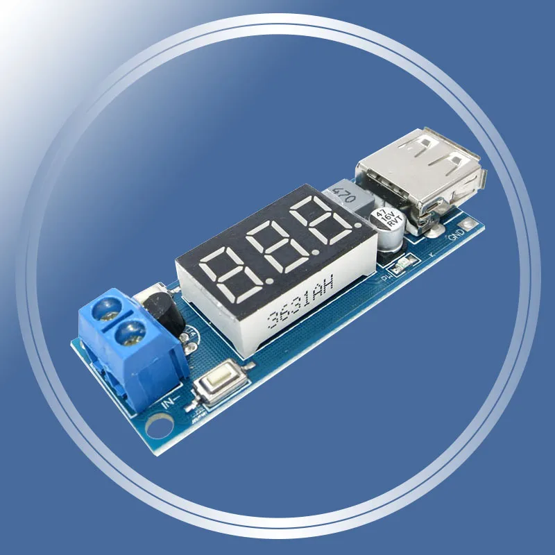 

Automatic Protection! DC 4.5-40V To 5V 2A USB Charger LED Step-down Buck Converter Voltmeter Module Low Power
