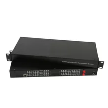 High Quality 32 Channel PCM Voice Telephone Fiber Optical Media Converter With Ethernet FC Single mode 20Km