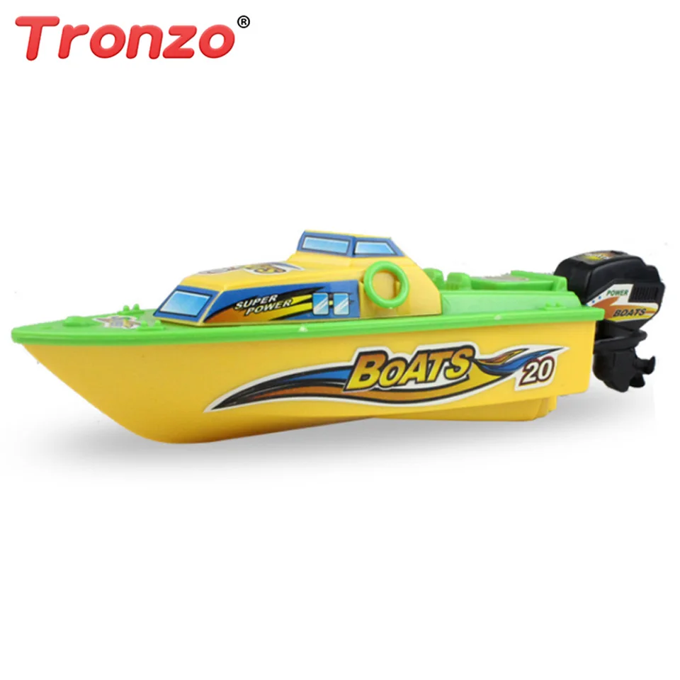 

Tronzo RC Toys 22cm High Speed Electric Toy Boat Plastic Launch Children Toy Speedboat Water Play Set Gift For Kids