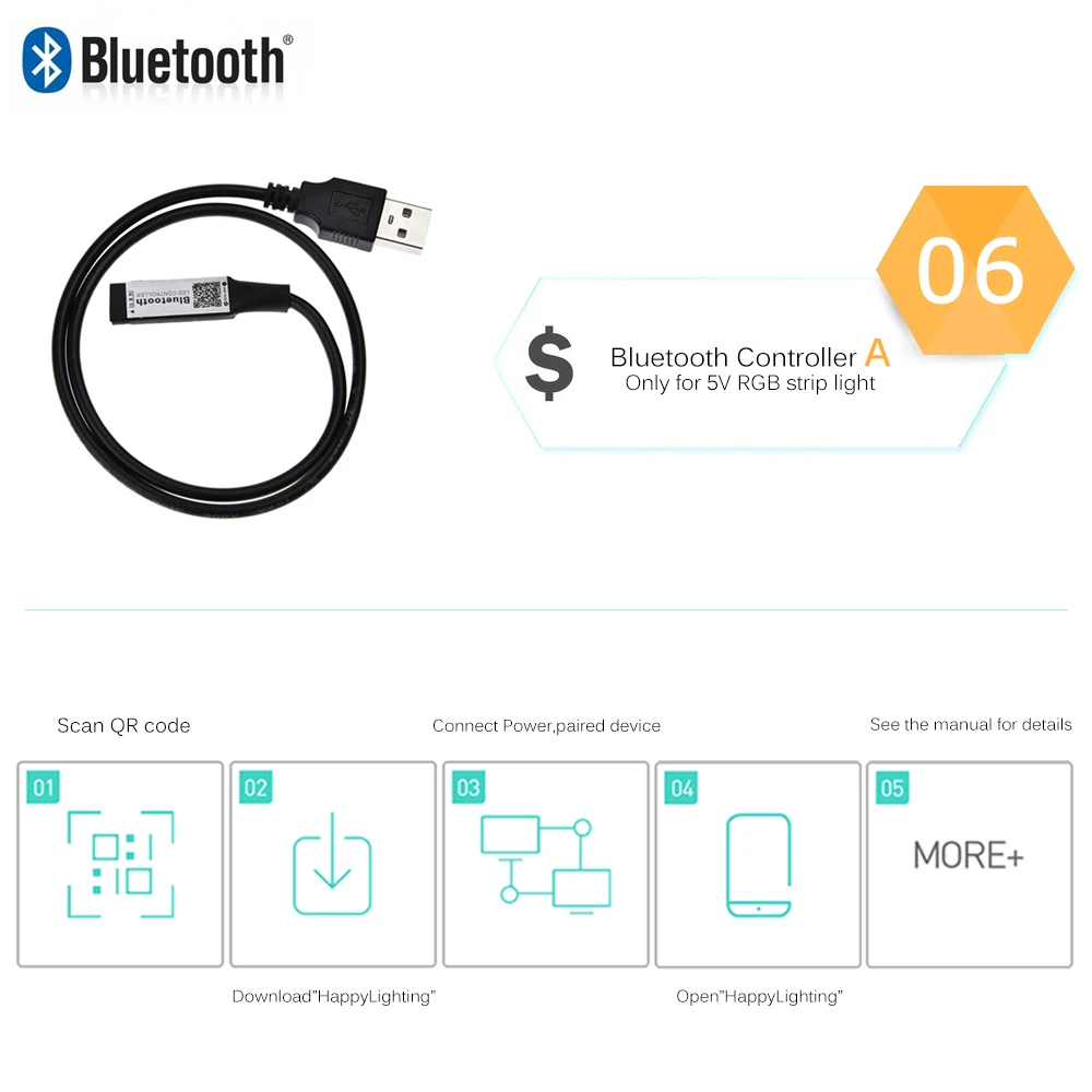 USB RGB LED контроллер 5 в Светодиодная лента пульт дистанционного управления 4pin
