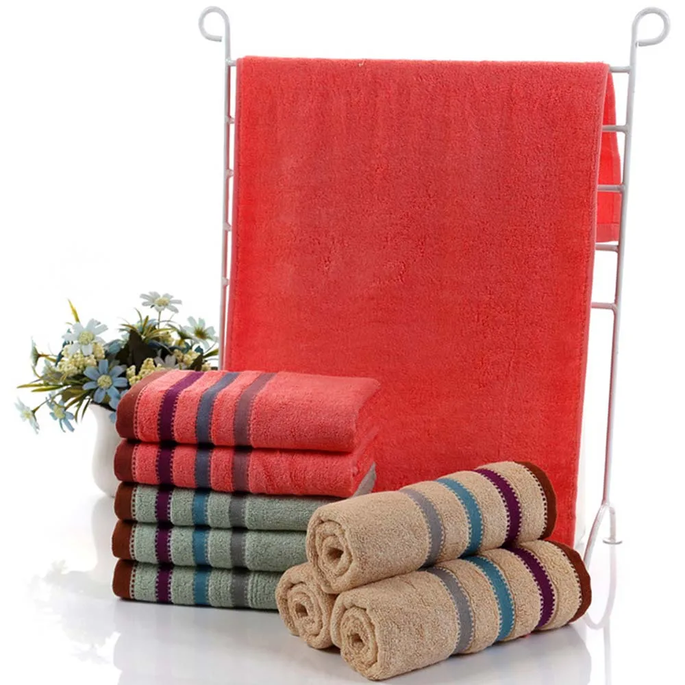Длинный штапель бамбуковое волокно, мягкие простые полотенца супер абсорбирующий чесаный здоровье лицо полотенца для ванной домашнее