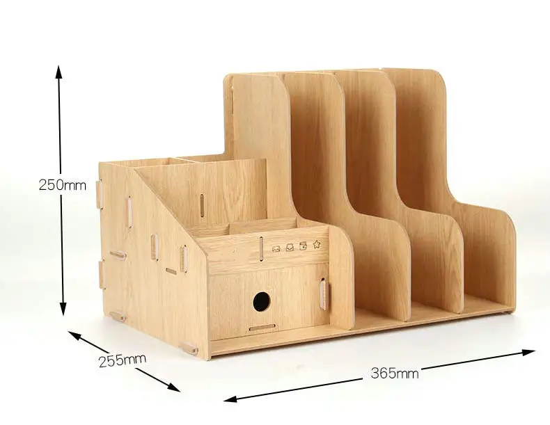 Высококачественный офисный стол органайзер лоток деревянный блок держателей для папок держатель многофункциональный стол аксессуары органайзер для документов коробка
