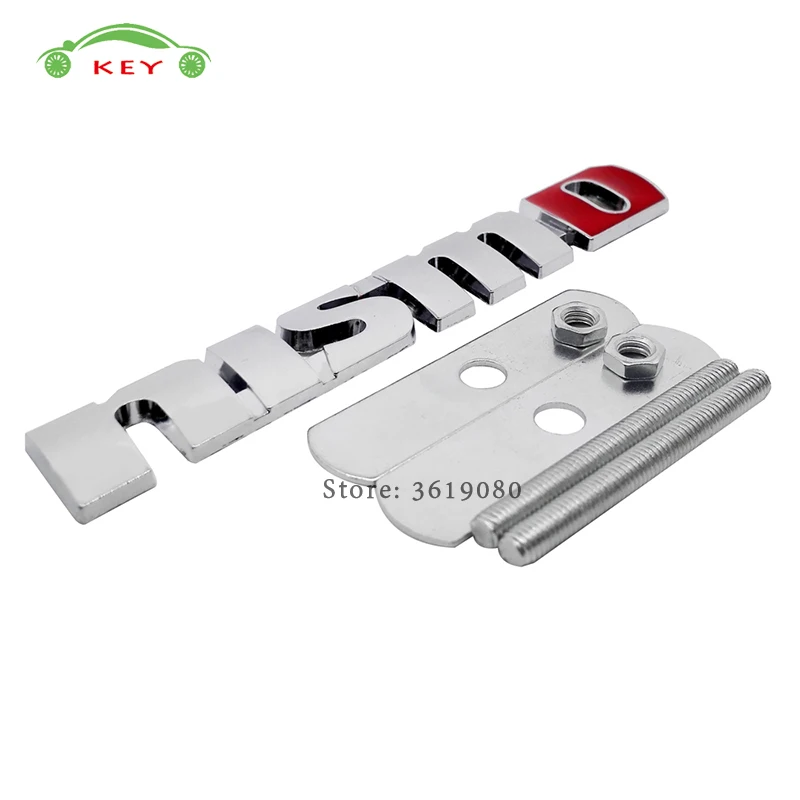 

Car Accessories Auto Grille Emblem Sticker Badge for Nismo Logo for Nissan skyline sentra note leaf Murano X-Trail xterra sylphy