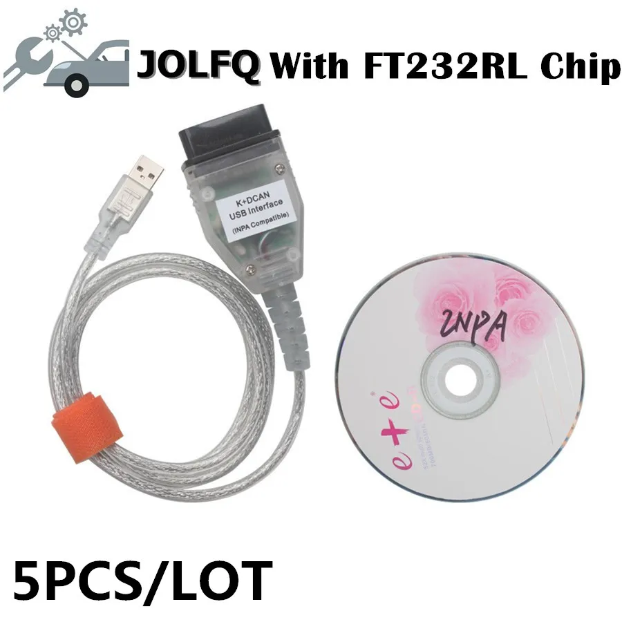 5 шт./лот Лучшая цена для bmw inpa k dcan с чипом FT232RL can + usb интерфейс диагностический