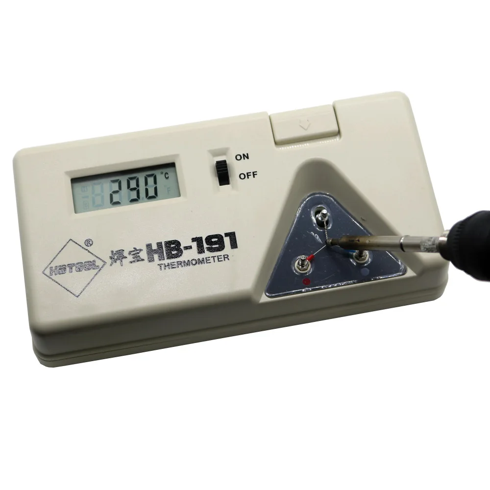 T12 HBtool 1 шт. цифровой дисплей 191 наконечник термометр паяльник наконечник цифровой тестер+ 10 шт. Датчик линии
