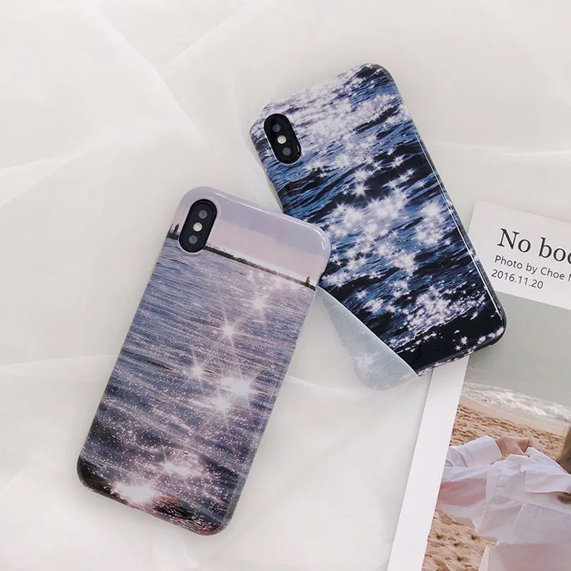 

Water Ripple Fashion Drop All Inclusive Phone Case for iPhone6 6s 7 8 Personality Trend Deluxe Phone Case for iPhone X XS XR MAX