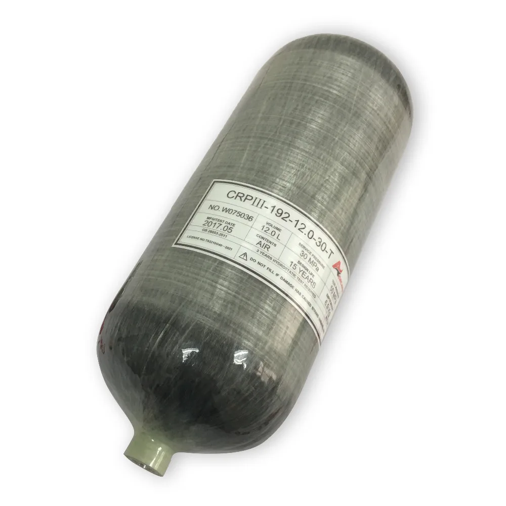 AC3120 новый резервуар для подводного плавания 12L 300Bar 4500Psi цилиндр дайвинга из