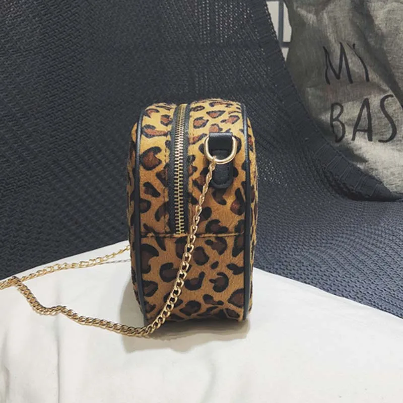 HOCODO بسيطة عارضة ليوبارد طباعة أكياس صغيرة أزياء الفتيات حقائب كتف متنقلة 2018 Crossbody حقيبة للنساء بولسا الأنثوية