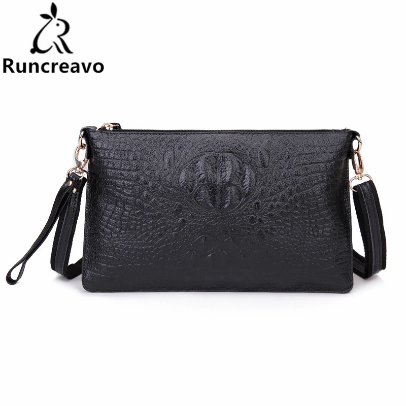 

2018 Women Bag Genuine Leather Crocodile Pattern Handbags Women Messenger Bags Crossbody Female Small Shoulder Bag