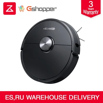 

Origional Black Roborock S6 Robot Vacuum Cleaner 50% quiet than S5 Home Automatic Sweeping Dust Sterilize Smart Planned Mopping