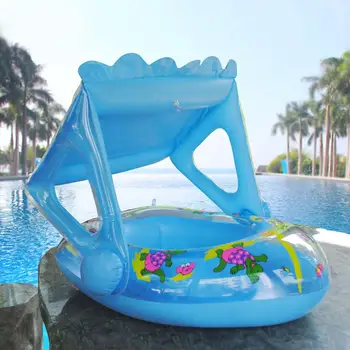 

2019 New Baby Swimming Ring Cartoon Inflatable Boat Pool Loungers Water Lounge Swim Pool Party Children Toys